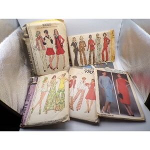Vogue Butterick Simplicity Sewing Patterns Womens Retro Fashion Lot